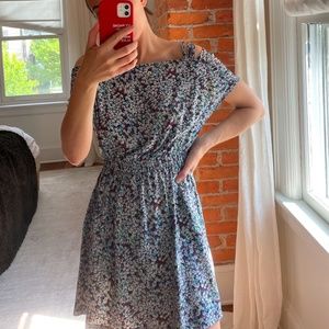 100% Silk Floral Printed Dress